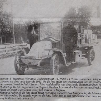 Kenteken: A 3000; Renault, foto: Ommelander Courant, datum niet bekend, via W.J. Nieboer