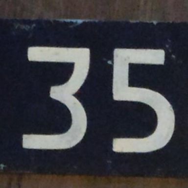 Kenteken: A 35612; Kentekenplaat in bezit van D. Dekker, foto: D. Dekker