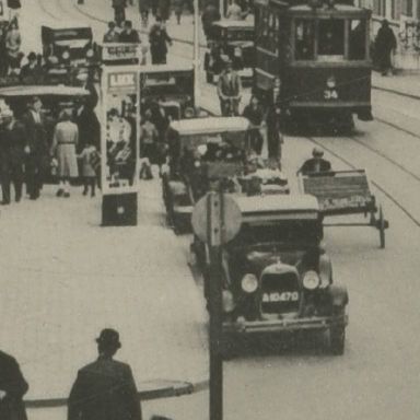 Kenteken: A 10470; Ford, Groningen. Oude Ebbingestraat, ca. 1926, foto: uitsnede 1986-25615.jpg