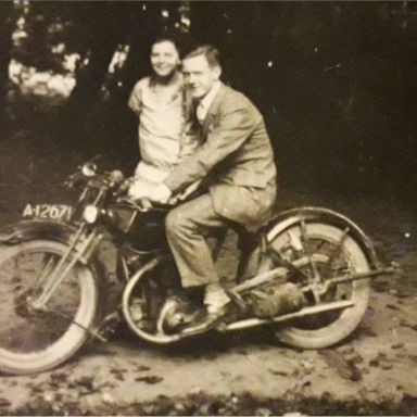 Kenteken: A 12671; Otto Verbeek op de Saroléa, foto: M. Verbeek