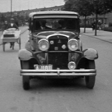 Kenteken: A 11811; Nash, foto: Still uit GAVA-film AV7629, jaren '30