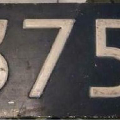 Kenteken: A 37563; Kentekenplaat A-37563, foto: J. Kruit
