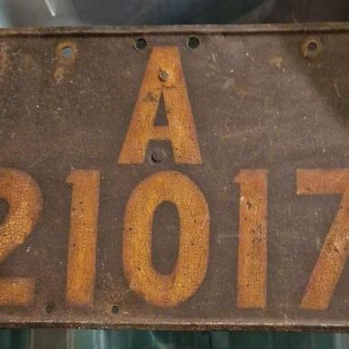 Kenteken: A 21017; Kentekenplaat, foto: E. Besselink