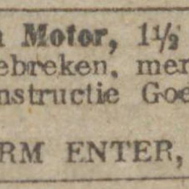 Kenteken: A 1378; Nieuwsblad van het Noorden, 24-02-1917