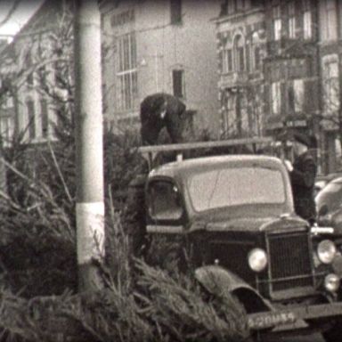Kenteken: A 20439; Vismarkt, 1950, foto: Still uit GAVA-film AV1313