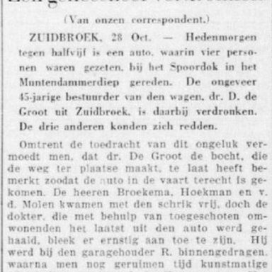 Kenteken: A 7043; De Telegraaf 28-10-1936, foto: G. Feikens