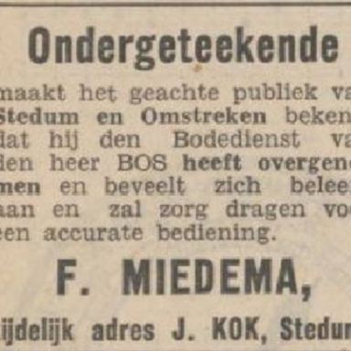 Kenteken: A 27188; Nieuwsblad van het Noorden, 20-02-1937, foto: H. E. Boonstra