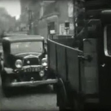 Kenteken: A 17285; Still Instructie film nieuwe verkeersregels 1935, Stichting Eindhoven in Beeld