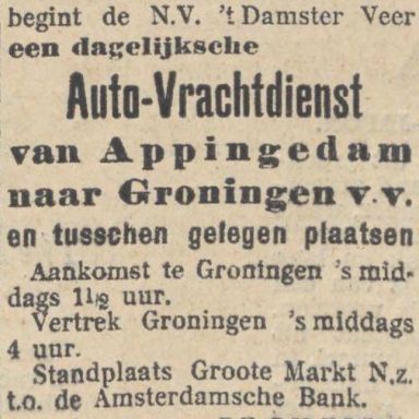 Kenteken: A 16479; Advertentie Nieuwsblad v/h Noorden, 1-6-1929