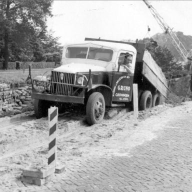 Kenteken: A 45667; GMC, foto: collectie <a href='http://www.transportnostalgie.punt.nl/' target='_blank'>transportnostalgie.punt.nl</a>