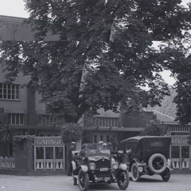 Kenteken: A 3723; Fongers garage 1923, still uit de film Groningen 1923, bron: <a href='http://in.beeldengeluid.nl/collectie/details/expressie/25562/false/true' target='_blank'>beeldengeluid.nl</a>