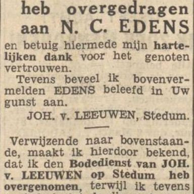 Kenteken: A 29893; Advertentie Nieuwsblad van het Noorden, 28-02-1939