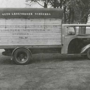 Kenteken: A 24483; Chevrolet, Bode J. Groenbroek,  foto: Collectie Veenkoloniaal Museum (Bo 63)