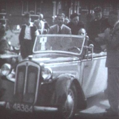 Kenteken: A 48384; DKW, ca. 1948, foto: Still uit GAVA-film AV1397