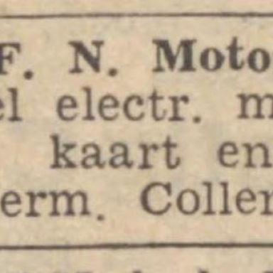 Kenteken: A 24639; FN, advertentie Nieuwsblad van het Noorden 27-03-1935